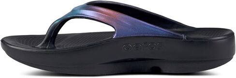 OOFOS OOlala Luxe Recovery Sandal, Midnight Spectre - Women’s Size 5 in Kuwait