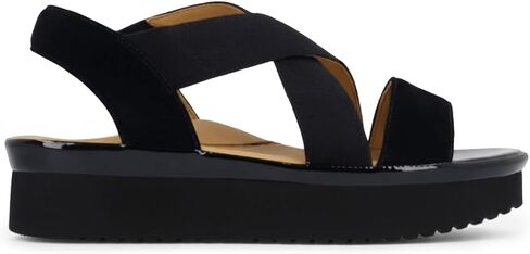 L'Amour des Pieds LAM Women's Aizlin Black Kidsuede Sandal in Kuwait