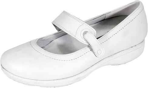 24 Hour Comfort Kristi Women's Wide Width Classic Comfort Mary Jane Leather Shoes in Kuwait