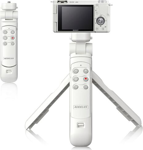 Mini Shooting Grip and Tripod with Wireless Remote Shutter | for Sony ZV-E10 ZV-1 A7C A7RIV 9 7RIV 7RIII 7III RX0II RX100M7 Camera for Still Photo and Video Recording, Replace GP-VPT2BT in Kuwait