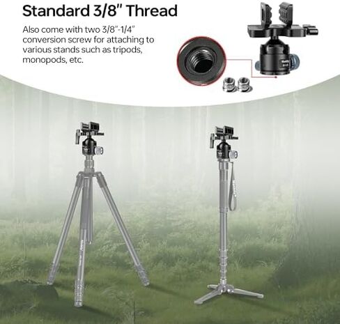WZ-324 Carbon Fiber Tripod & BH-U3 Saddle Ball Head Set for Shooting, 32mm Tube, 44mm Diameter Ball, Max. Load 44lbs/20kg, Carbon Fibre Shooting Tripods with Ball Head Clamp Mount, 161.5cm in Kuwait