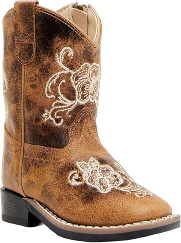 Shyanne Toddler-Girls' ' Little Bitty Lasy Western Boot Broad Square Toe - Bsgsp24p7 in Kuwait