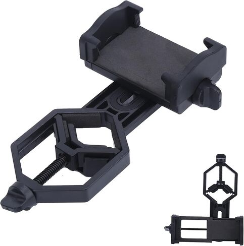 Universal Telescope Phone Adapter Mount,ABS Aluminum Alloy Smartphone Eyepiece Bracket Compatible with Binocular Monocular Spotting Scope,Tripod Compatible Cell Phone Holder in Kuwait