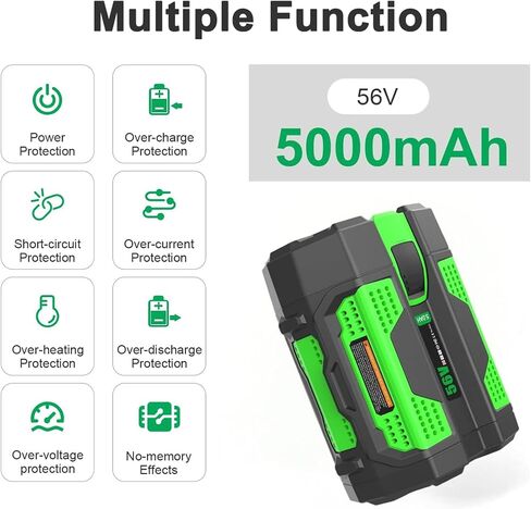 56V 5.0Ah Battery Replacement for EGO Battery BA2800T BA4200T BA1400T in Kuwait