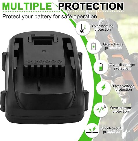3.5Ah 18V Battery for Worx WA3511 WA3512 WA3512.1 WA3513 WA3523 | for Worx WG151 WG151s WG151E WG155s WG251s WU287 WU381 WX163 Tool in Kuwait