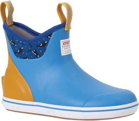 XTRATUF Women's Salmon Sisters Ankle Deck Boot, Blue, Size 10(M) in Kuwait