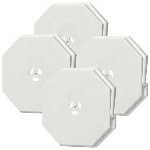 4 Pack Vinyl Siding Mounting Blocks Octagon Siding Mounting Kit Fits 1/2 Inch Lap and 4-10 Inch Height Siding for Outdoor Lights, Cameras, Doorbells White in Kuwait
