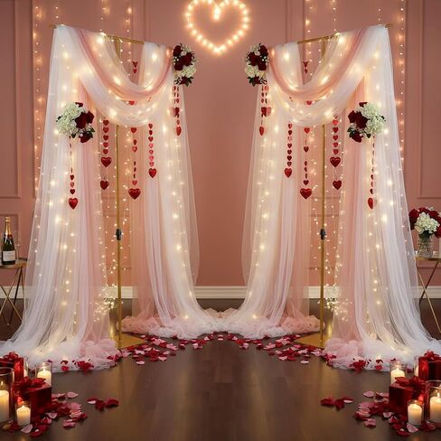 Gold T-Shape Backdrop Stand, Adjustable 2.6-8FT Metal Arch | Perfect for weddings, parties & holiday events. Sturdy metal arch provides stable, elegant ceremony decorations. in Kuwait