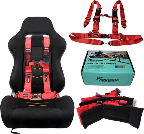 4 Point Safety Harness with Padding, Latch and Link Safety Harness in Kuwait