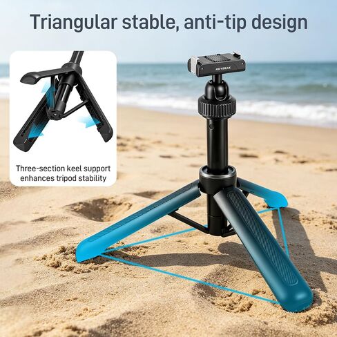 REYGEAK 15.75" Camera Tripod with 360° Ball Head for DJI Osmo Nano/Action 6 | 15.75" extendable Selfie Stick for vlogs, with cold shoe, magnetic and quick release design, fits DJI Osmo Nano/Action 6 in Kuwait