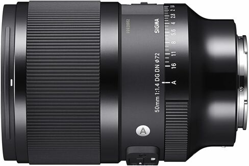 Sigma 50mm F1.4 DG DN Art Lens Compatible (Black, Sony E Mount) Bundle | 50mm F/1.4 Full-Frame Prime for Sony E, 14 Elements/11 Groups, 72mm Filter, 0.45m Min Focus, 670g in Kuwait