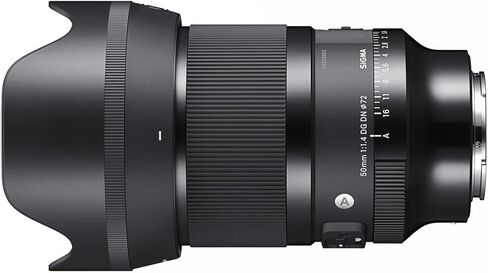 Sigma 50mm F1.4 DG DN Art Lens Compatible (Black, Sony E Mount) Bundle | 50mm F/1.4 Full-Frame Prime for Sony E, 14 Elements/11 Groups, 72mm Filter, 0.45m Min Focus, 670g in Kuwait