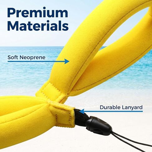 2 Pcs Waterproof Camera Float Floating Camera Strap for Underwater Camera - Float Case Around Wrist Save Device from Sinking in Kuwait