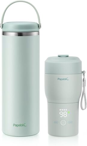 Papablic Portable Bottle Warmer Pro for Travel Bundle with Papablic Innovative 360° CapsuleChill Breastmilk Cooler in Kuwait