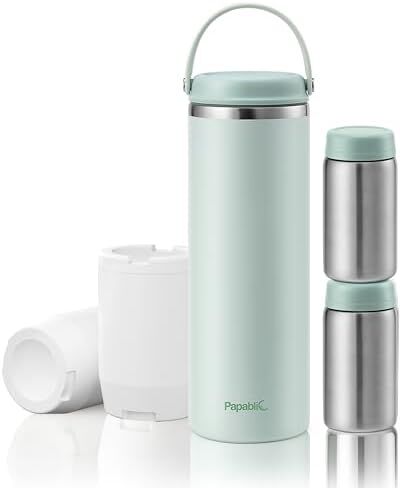 Papablic Portable Bottle Warmer Pro for Travel Bundle with Papablic Innovative 360° CapsuleChill Breastmilk Cooler in Kuwait