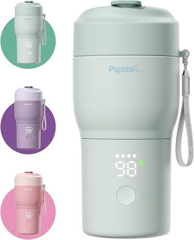 Papablic Portable Bottle Warmer Pro for Travel Bundle with Papablic Innovative 360° CapsuleChill Breastmilk Cooler in Kuwait