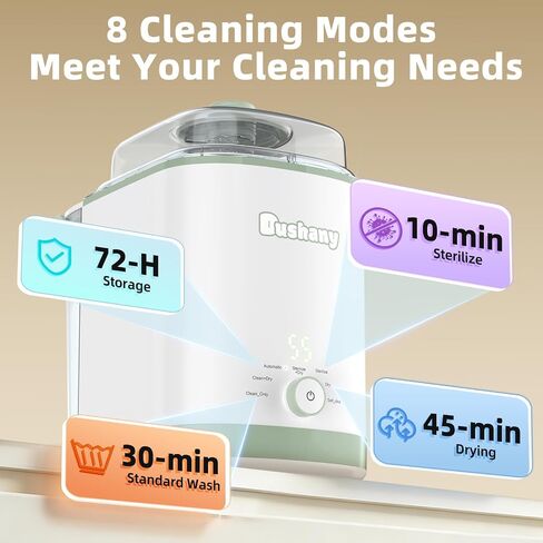 EaseClean Bottle Washer Pro | All-in-One Bottle Washer and Sterilizer and Dryer | Baby Bottle Washer for Bottles, Pump Parts & Baby Essentials | Replaces Hand Washing in Kuwait