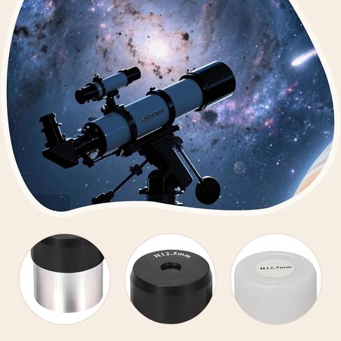 Telescope Eyepiece Lens 1.25 Inch Astronomy Eyepiece .5mm Metal Accessory Photography Replacement Kit Reliable Build Suitable for in Kuwait