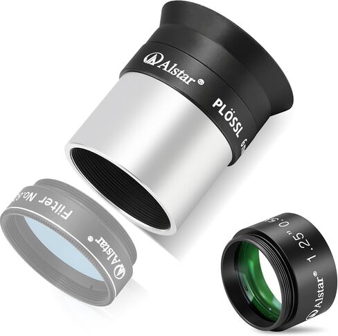 Alstar 0.5X Reducer for Photography and Observing - Bundle with - 1.25 Inch Plossl Telescope Eyepiece - 6mm in Kuwait