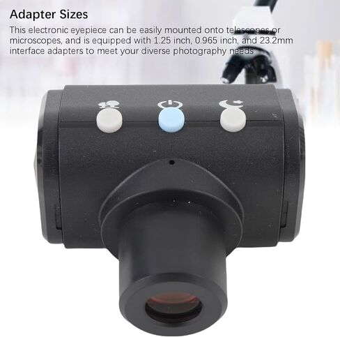2MP WiFi Electronic Eyepiece, 1080P HD Wireless Eyepiece for Telescope and Microscope with 1.25 Inch 0.965 Inch 23.2mm Adapters, Type C Port and 4 Hour Battery in Kuwait