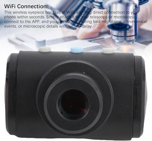2MP WiFi Electronic Eyepiece, 1080P HD Wireless Eyepiece for Telescope and Microscope with 1.25 Inch 0.965 Inch 23.2mm Adapters, Type C Port and 4 Hour Battery in Kuwait