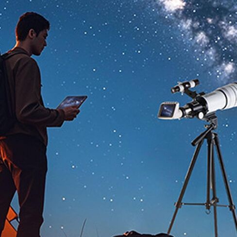WiFi Telescope Camera Eyepiece 2.8in Display 1080P Wireless Electronic Eyepiece with 1.25in 0.965in Adapter for Astrophotography Bird Watching Microscopy in Kuwait