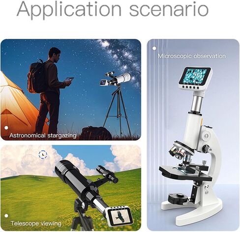 WiFi Telescope Camera Eyepiece 2.8in Display 1080P Wireless Electronic Eyepiece with 1.25in 0.965in Adapter for Astrophotography Bird Watching Microscopy in Kuwait