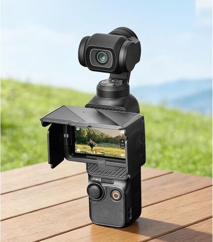 Diyeeni Foldable Screen Sun Hood, Lightweight Camera Screen Sun Shade, Protective Foldable Sunshade with Case for Osmo 3 in Kuwait