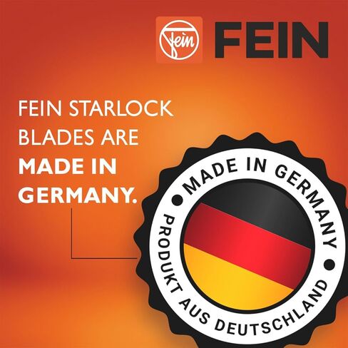 Fein Starlock Titan Coated Universal Oscillating Saw Blade | BIM Titanium Coating, Precision Cutting for Wood, Plasterboard & Plastics, 1-1/8" Width, 2-1/8" Length, 10-Pack - 63502222440 in Kuwait