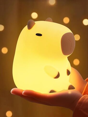 YuanDian Capybara Night Light - Adorable Silicone Lamp for Kids, Babies, Adults | Cute Capybara Gift, Nursery Bedroom Decor in Kuwait