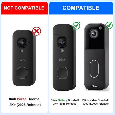Anti-Theft Doorbell Mount for Blink Doorbell Camera, Adjustable Mounting Bracket Holder Accessories for Blink Video Doorbell, No Drill Door Bell Mount for Rentals, Apartment Door Security in Kuwait