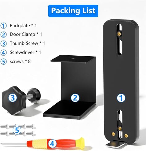 Anti-Theft Doorbell Mount for Blink Doorbell Camera, Adjustable Mounting Bracket Holder Accessories for Blink Video Doorbell, No Drill Door Bell Mount for Rentals, Apartment Door Security in Kuwait
