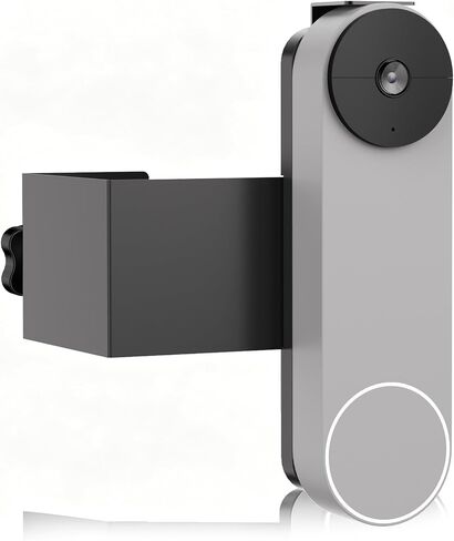 Anti-Theft Doorbell Mount Compatible with Google Nest Doorbell (Battery) | No-Drill Video Doorbell Camera Mount for Apartments & Rentals, Secure Mounting Bracket Case with No Block Motion Sensor in Kuwait