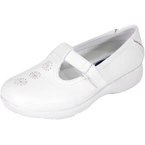 24 Hour Comfort Lily Women's Wide Width T-Strap Design Leather Shoes in Kuwait