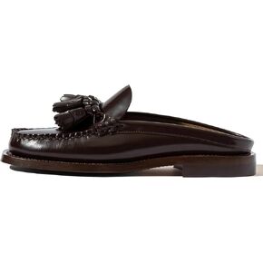 Mules for Women Round Toe Backless Loafers Closed Toe with Tassel Comfortable Slip On Flats Daily Casual Slides in Saudi Arabia