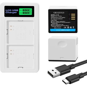 A-1 A-1B A-1C Battery 2 Pack & Charger Compatible with Arlo Pro Pro 2 Security Camera in Saudi Arabia