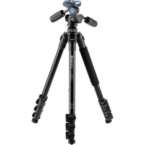 Benro Adventure 8X Carbon Fiber Series 2 Tripod, 4 Section, Flip Lock Legs, 61.4" Maximum Height, 26.5 lb. Load Capacity- Black (TAD28C) in Kuwait