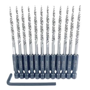 FTG USA 3Pc #4 (7/64") Replacement Countersink Drill Bit Set Tapered Bits | All-same-size: 3 of #4(7/64"). HSS M2 Maximum Torque 2.0 hex shank replacement counter sink drill bit for wood in Saudi Arabia