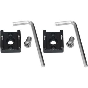 OUNONA Cold Shoe Mount Adapter Black Aluminum Alloy Adjustable 2 Set Secure Hot Shoe Flash Bracket Professional for Camera and Flash Compatible with DSLR and Mirrorless Cameras in Kuwait