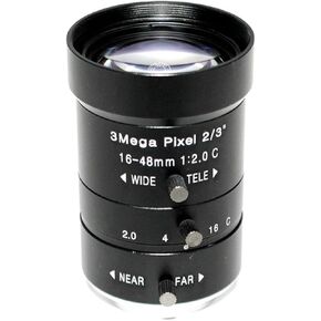 Microscope Camera, HD 16-48mm CS Lens 2/3" IR Mount Varifocal Manual Iris CCTV for Security Cameras Industrial Camera in Saudi Arabia