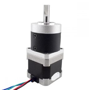 Nema 17 Stepper Motor with Gear Ratio 10:1 High Precision Planetary Gearbox Reducer 0.4A L=39mm 4-Lead Computerized in Saudi Arabia