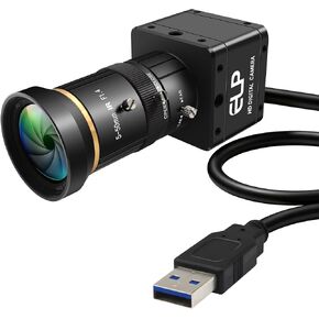 كاميرا USB3.0 ملونة ذات مصراع عالمي، كاميرا ويب بمعدل إطار عالي 120 إطارًا في الثانية 200 إطارًا في الثانية، أقصى دقة 1920 × 1200 مع عدسة تكبير يدوية 2.8-12 مم 4X، التوصيل والتشغيل للطابعة ثلاثية الأبعاد لتحليل الحركة عالية السرعة in Kuwait