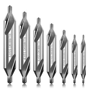 7 Pieces Center Drill Bits Set, M2 High Speed Steel 60-Degree Angle Center Drill Bits Kit Countersink Tools for Lathe Metalworking Size 1.0 1.5 2.0 2.5 3.0 4.0 5.0 in Saudi Arabia