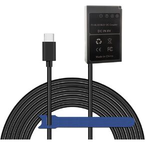 PD USB-C Power Cable PS-BLS5 Dummy Battery BLS-5 DC Coupler for PEN E-PL2 E-PL5 E-PM2 Stylus 1 1s OM-D E-M10 E-M10 Mark II III in Saudi Arabia