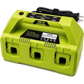 4A 6-Port Rapid Charging Station Compatible with Ryobi 18V P135 PCG005 P118 - Fast Charger Only, Not a Battery in Saudi Arabia