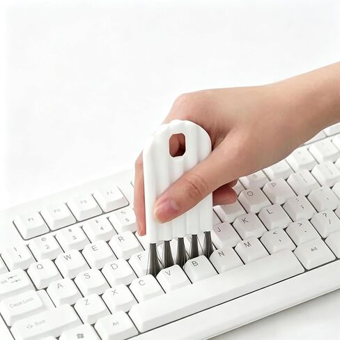 Multifunctional Computer Cleaning Kit with Soft Brush, Angle Gap Dust Collector, and Key Cap Cleaner for Keyboard, PC, Laptop, and Electronics (1pc) in Kuwait