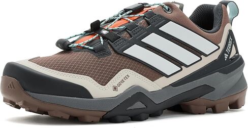 adidas Womens Terrex Skychaser Gore-TEX Hiking Shoes Earth Strata/Grey/Semi Flash Aqua 8.5 Medium in Kuwait