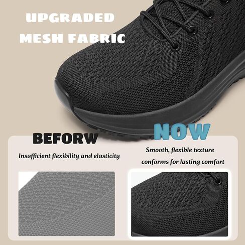 SHULOOK Women's Non Slip Work Shoes Arch Support Restaurant Walking Sneaker | Slip Resistant for Food Service, Nurse, Chef, Kitchen & Multi-Work Environments,Standing All Day Comfortable Mesh Footwear in Kuwait