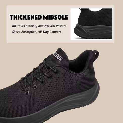 SHULOOK Women's Non Slip Work Shoes Arch Support Restaurant Walking Sneaker | Slip Resistant for Food Service, Nurse, Chef, Kitchen & Multi-Work Environments,Standing All Day Comfortable Mesh Footwear in Kuwait