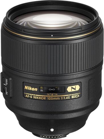 Nikon AF-S NIKKOR 105mm f/1.4E ED Lens (20064) Bundle | For FX-Format DSLR Cameras + 64GB Memory Card + Tripod + Filter Kit + Card Reader + More in Kuwait